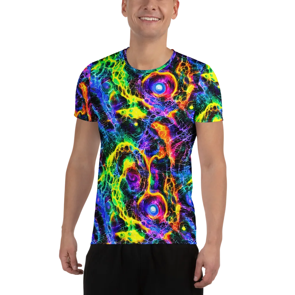 Vivid Veil on Men's Athletic T-Shirt — Front