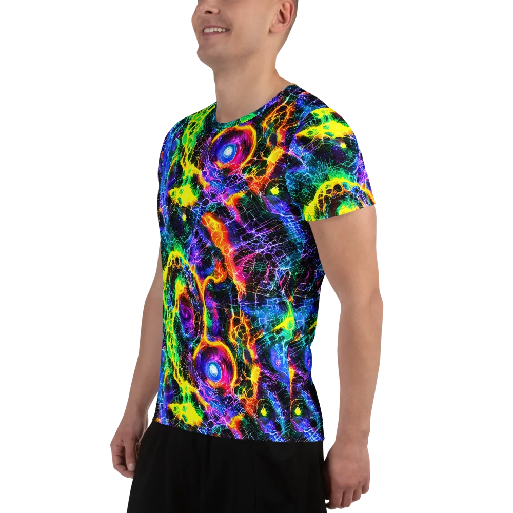 Vivid Veil on Men's Athletic T-Shirt — Left