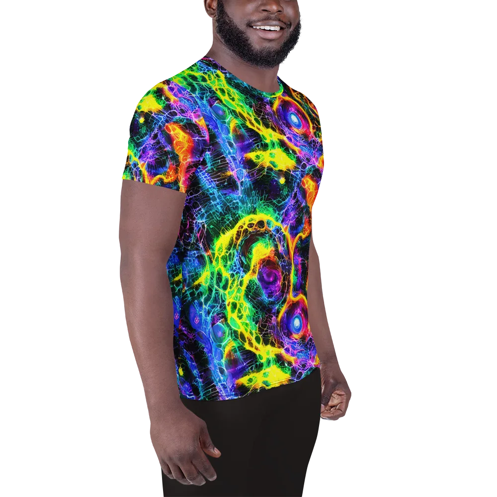 Vivid Veil on Men's Athletic T-Shirt — Right