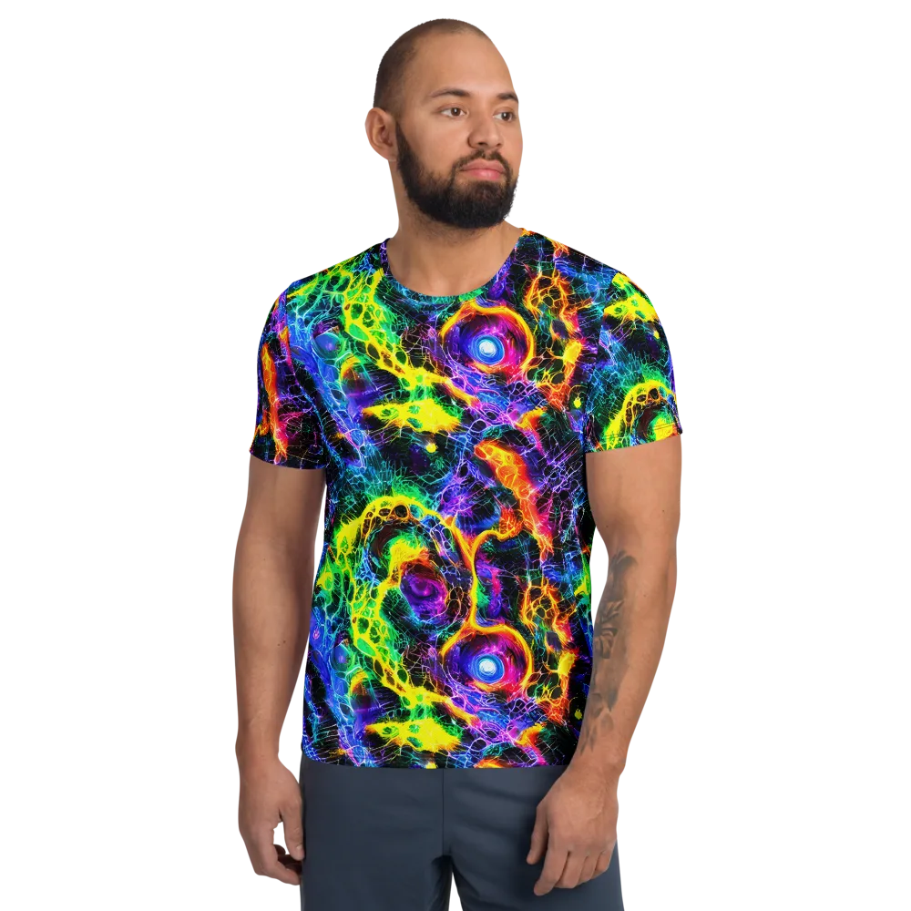 Vivid Veil on Men's Athletic T-Shirt — Front