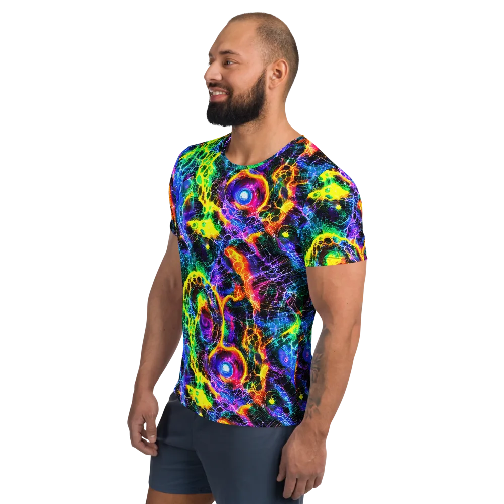 Vivid Veil on Men's Athletic T-Shirt — Left