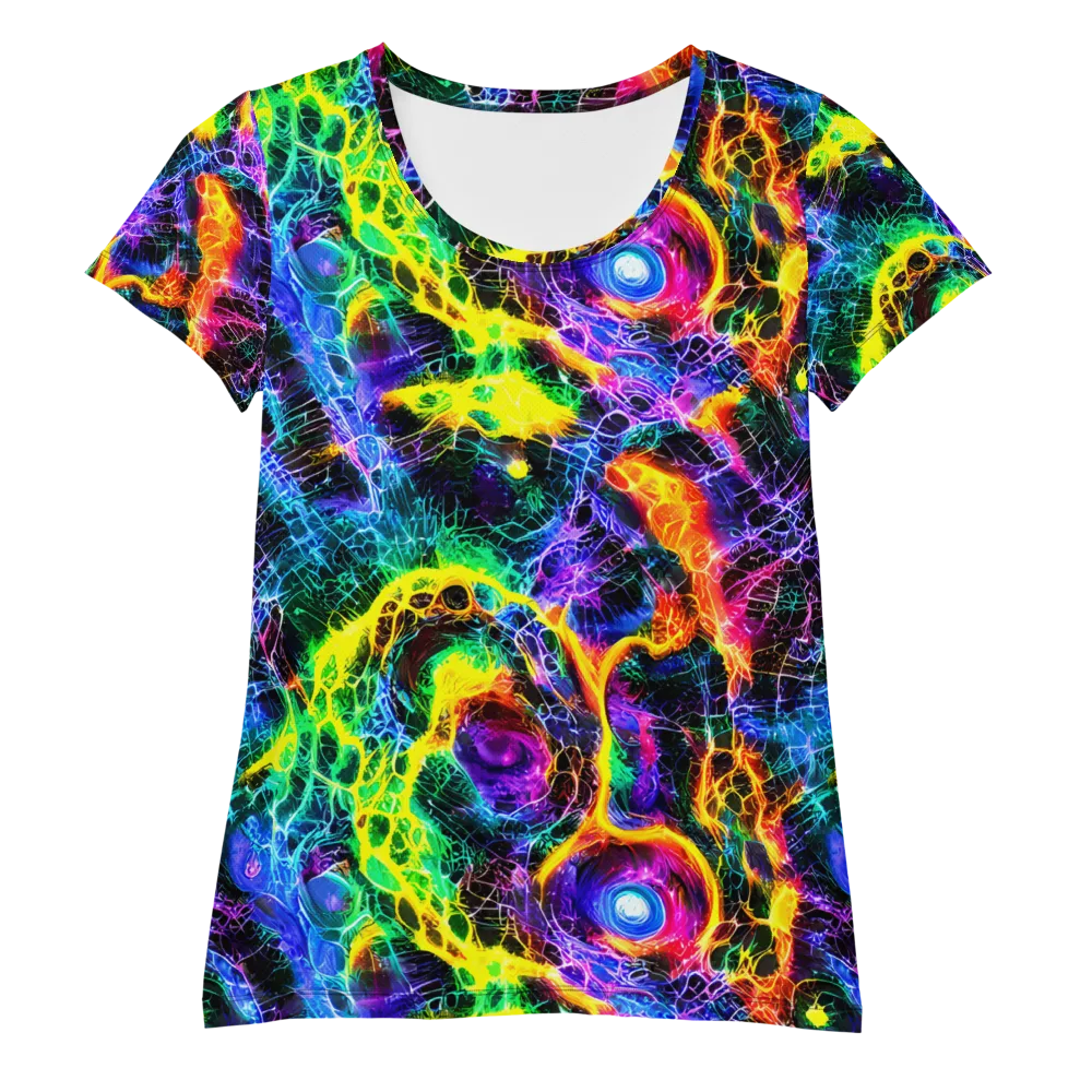 Vivid Veil on Women's Athletic T-Shirt — Front