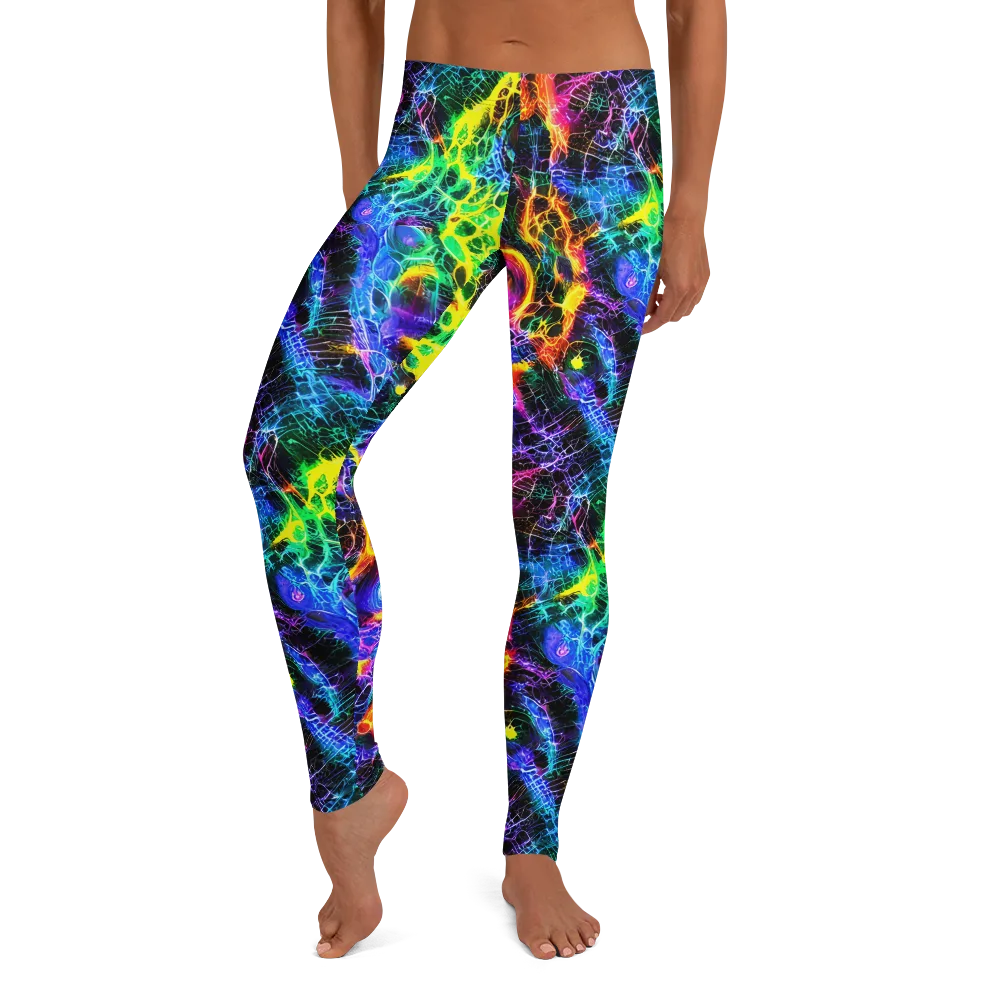Vivid Veil on Leggings — Front