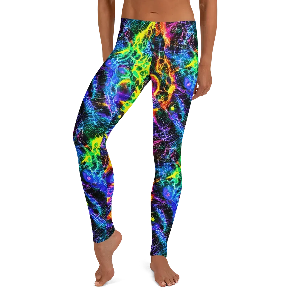 Vivid Veil on Leggings — Front