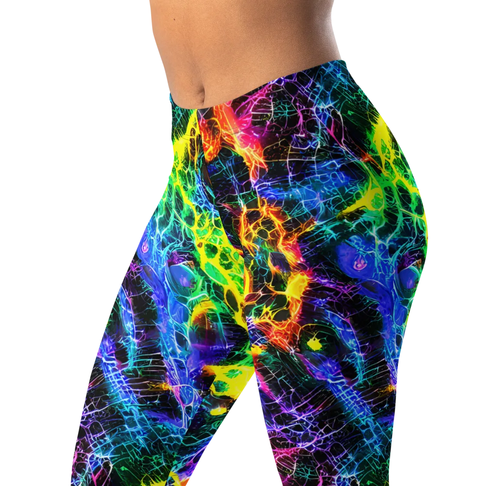 Vivid Veil on Leggings — Left Front