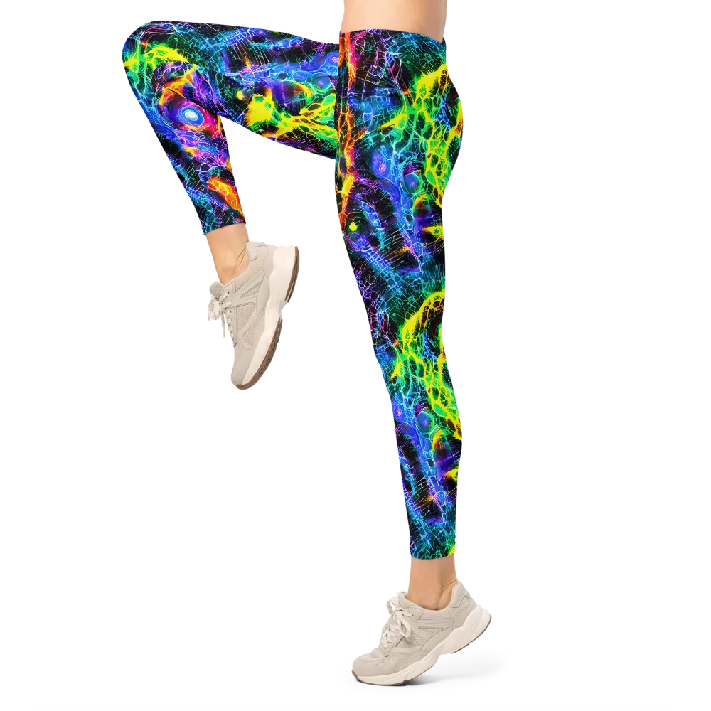 Vivid Veil on Leggings — Left