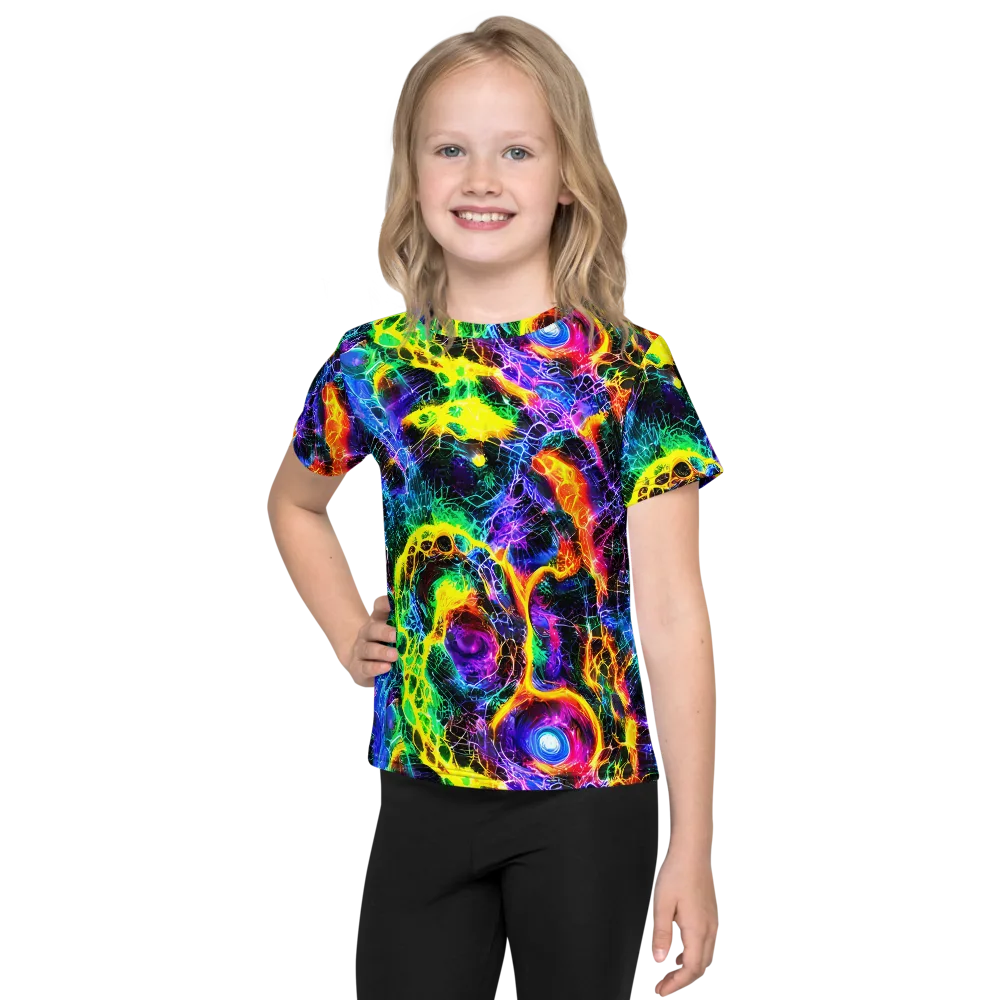 Vivid Veil on Kids Crew Neck T-Shirt — Front