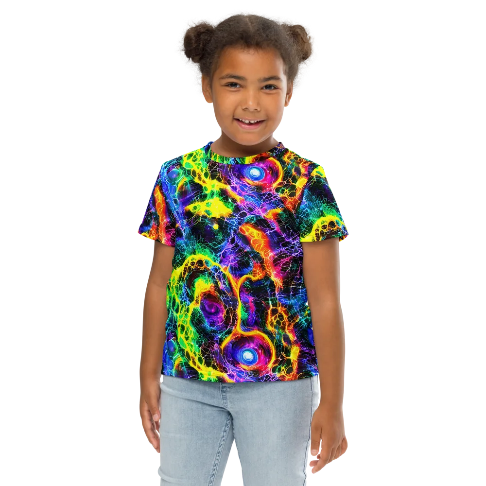 Vivid Veil on Kids Crew Neck T-Shirt — Front