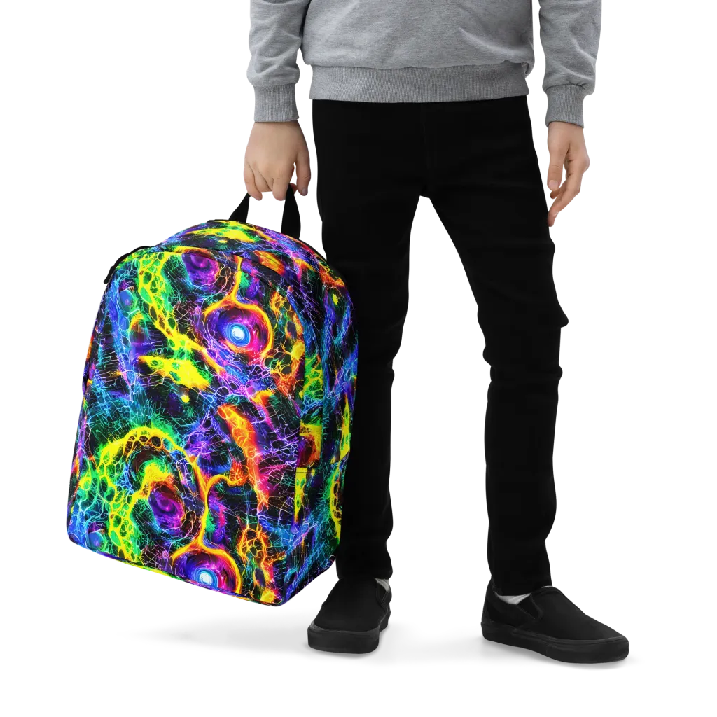 Vivid Veil on Minimalist Backpack — Zoomed-in