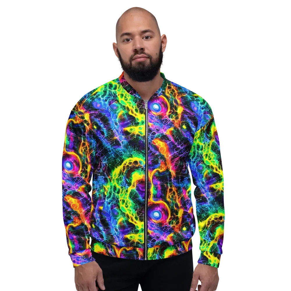 Vivid Veil on Bomber Jacket — Front