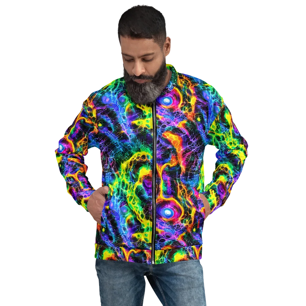 Vivid Veil on Bomber Jacket — Front