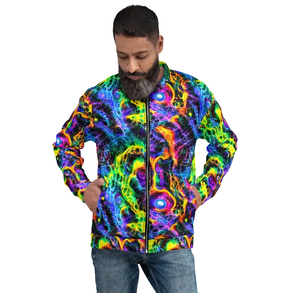 Vivid Veil on Bomber Jacket — Front