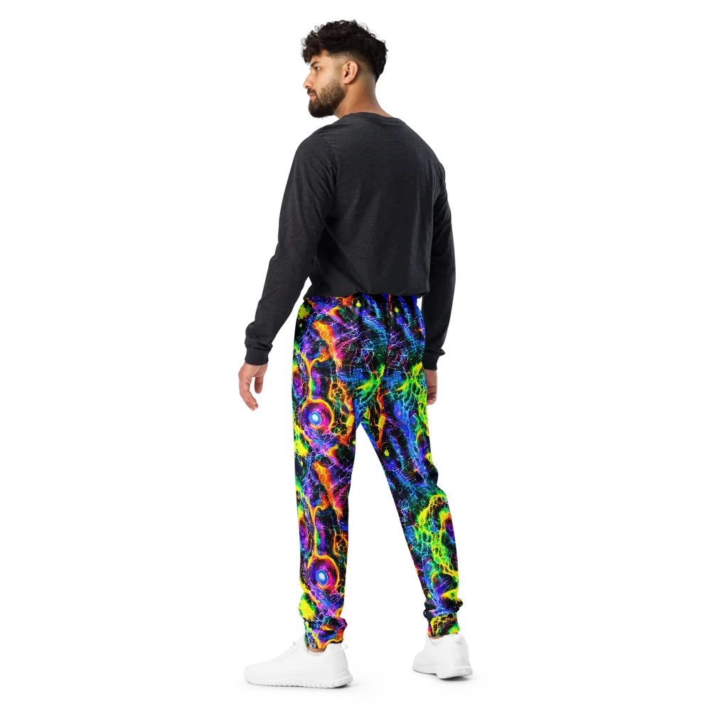 Vivid Veil on Men's Joggers — Back