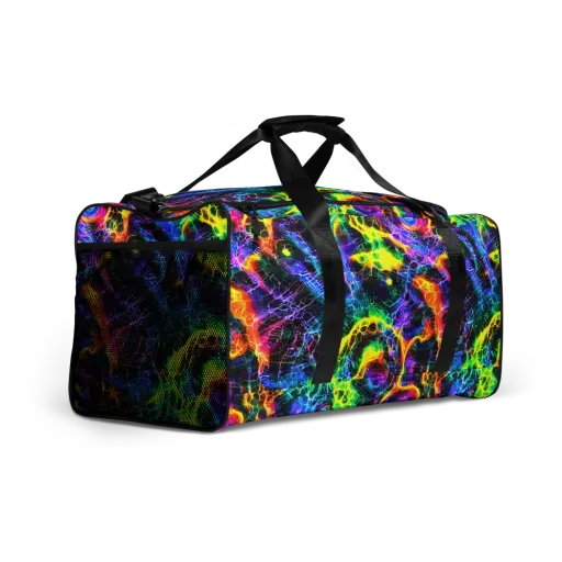 Vivid Veil on a Duffle Bag