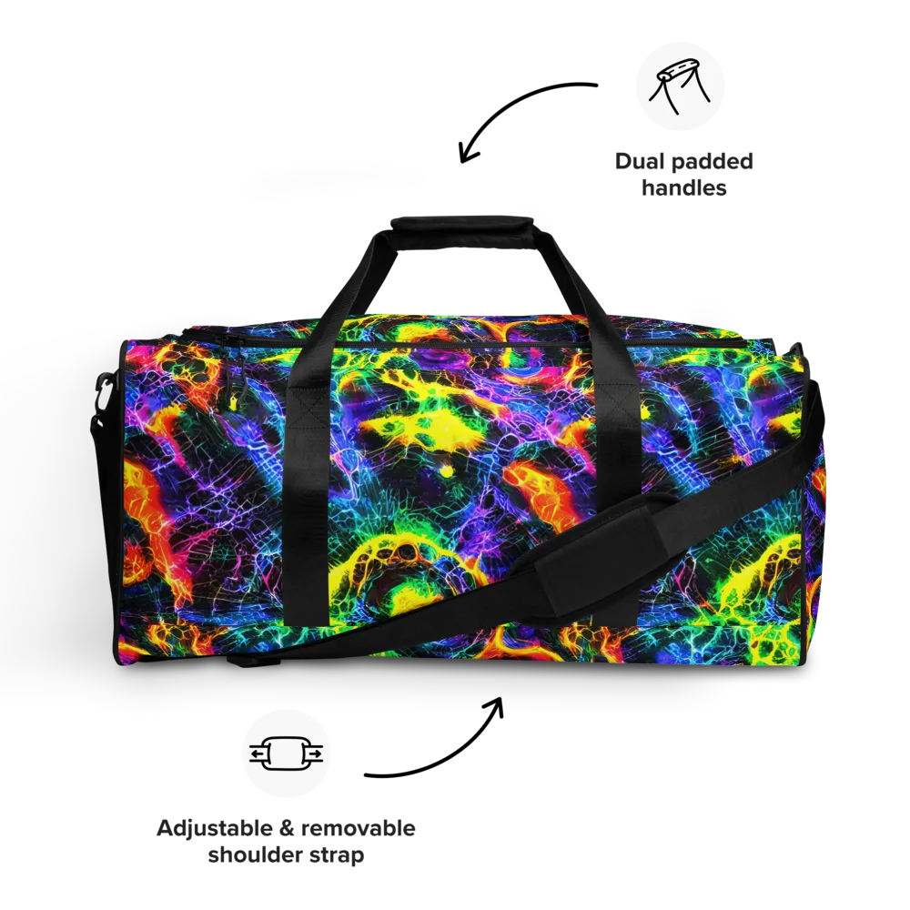 Vivid Veil on Duffle Bag — Front
