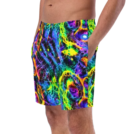 Vivid Veil on a Swim Trunks