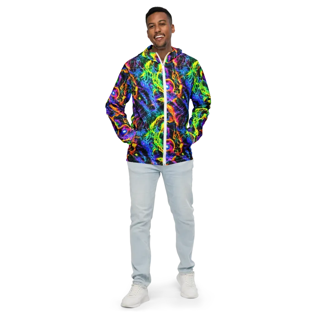 Vivid Veil on Men's Windbreaker — Front