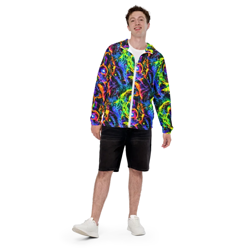 Vivid Veil on Men's Windbreaker — Front