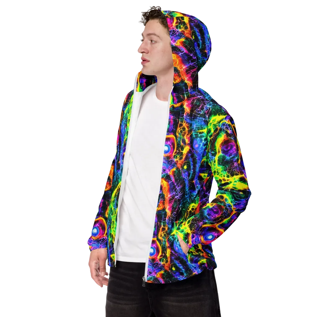 Vivid Veil on Men's Windbreaker — Left Front