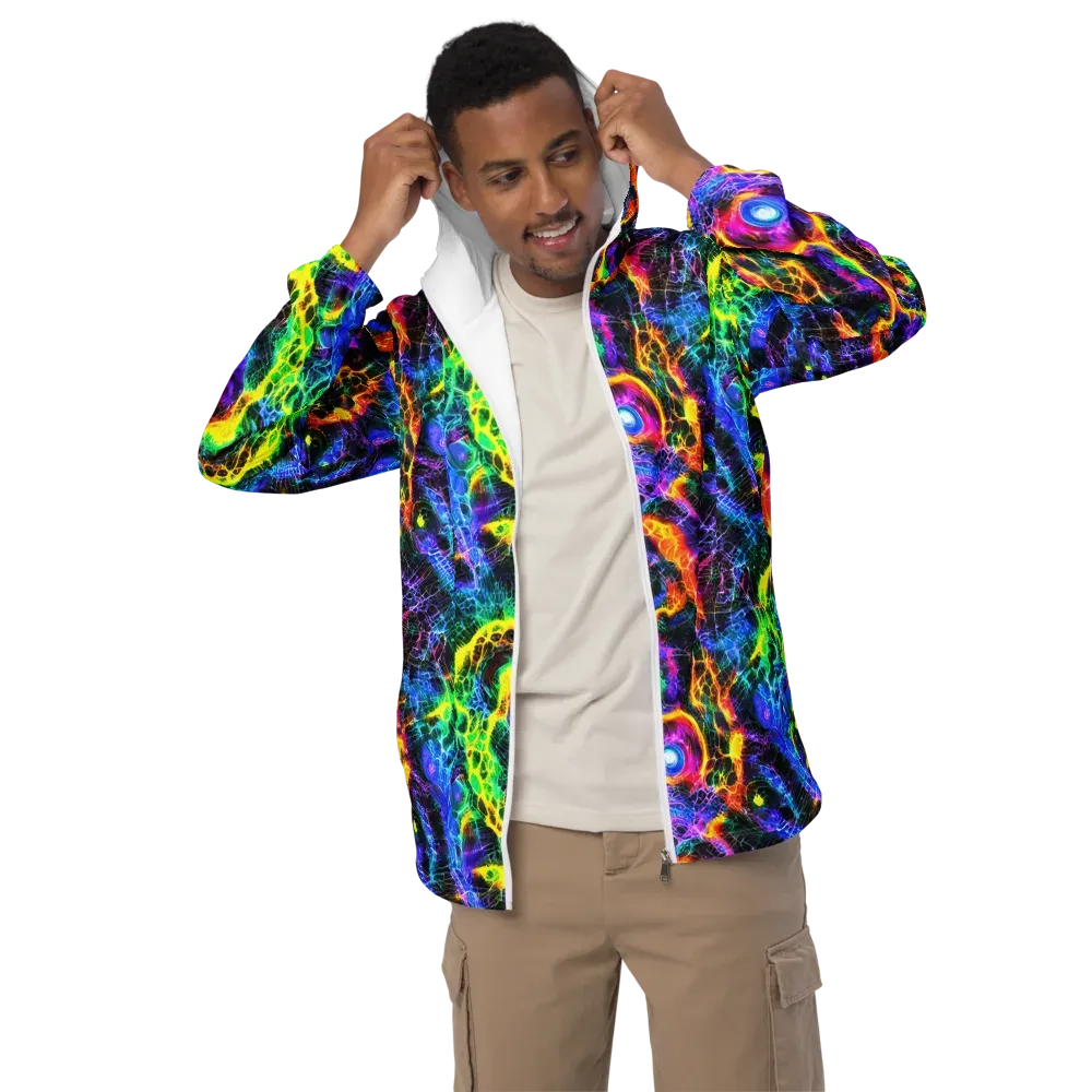 Vivid Veil on Men's Windbreaker — Front