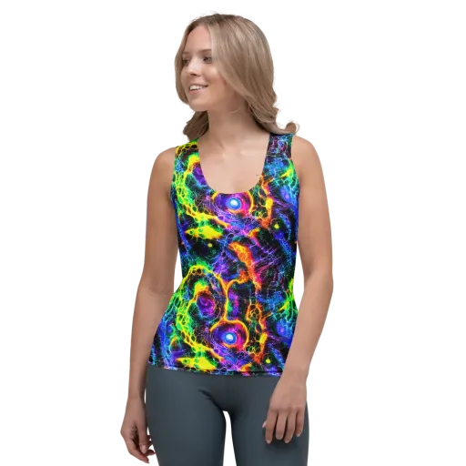 Vivid Veil on a Women's Tank Top