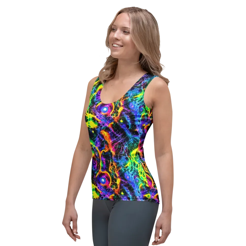 Vivid Veil on Women's Tank Top — Left Front