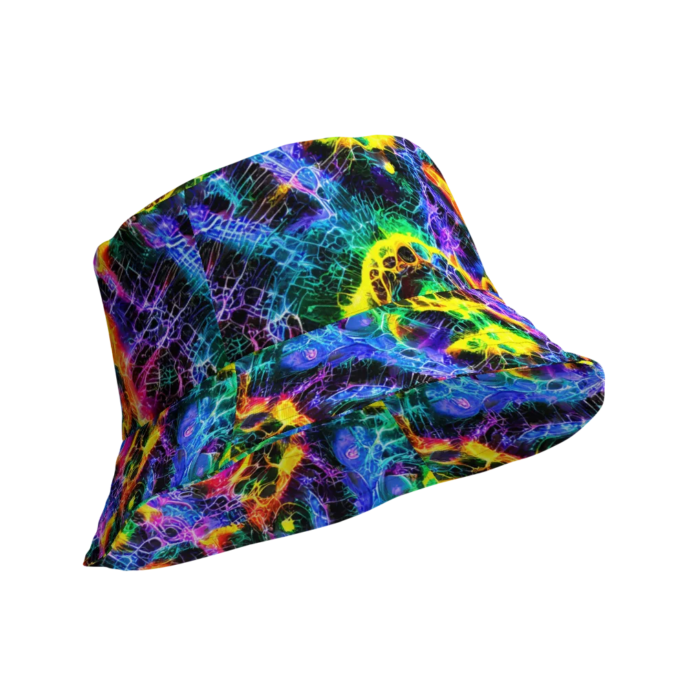 Vivid Veil on Reversible Bucket Hat — Product details Outside