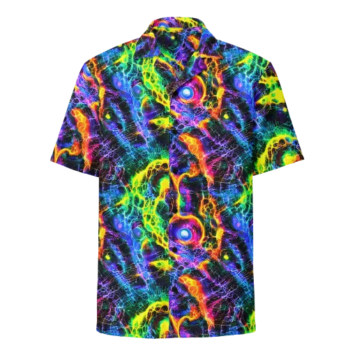 Vivid Veil on a Button Shirt