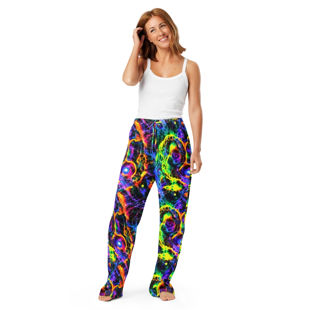 Vivid Veil on Women's Pajama Pants — Front