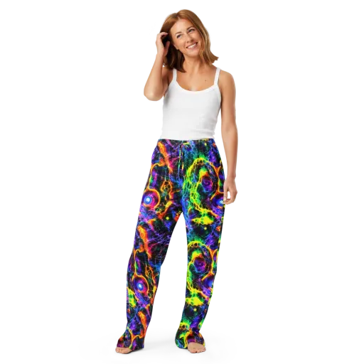Vivid Veil on a Women's Pajama Pants