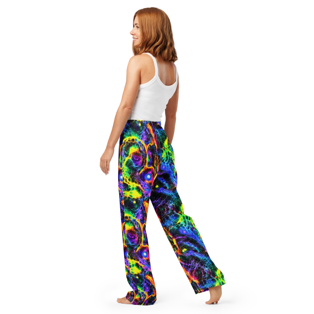 Vivid Veil on Women's Pajama Pants — Back