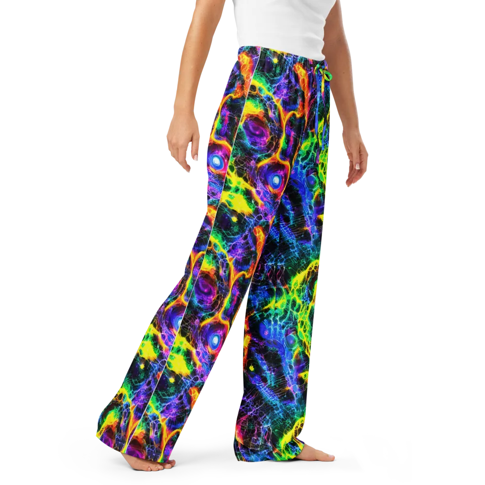 Vivid Veil on Women's Pajama Pants — Right Front