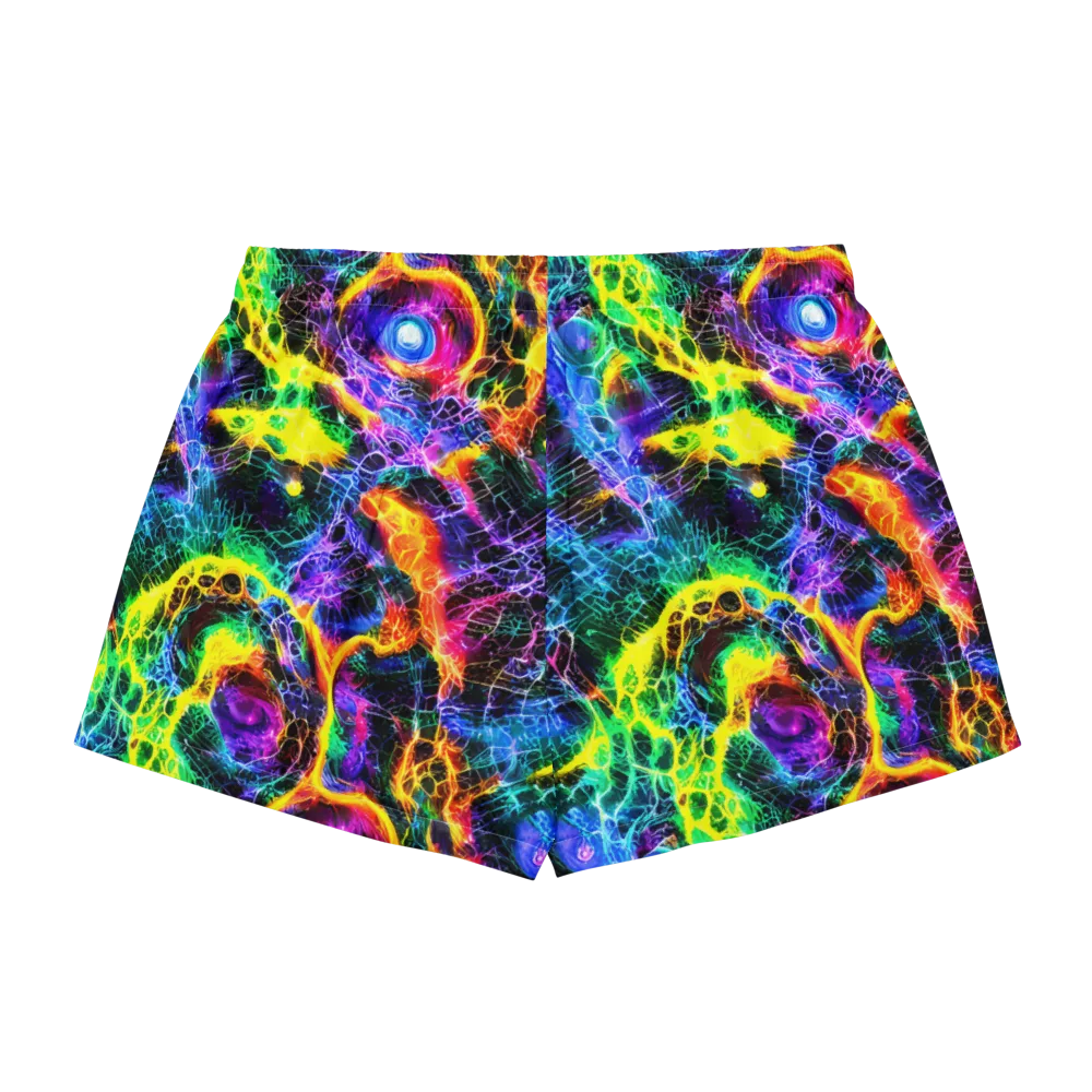 Vivid Veil on Women's Pajama Shorts — Back