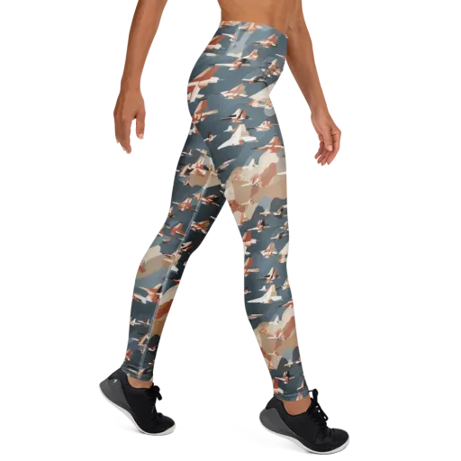 Jetstream Garden on a Yoga Leggings