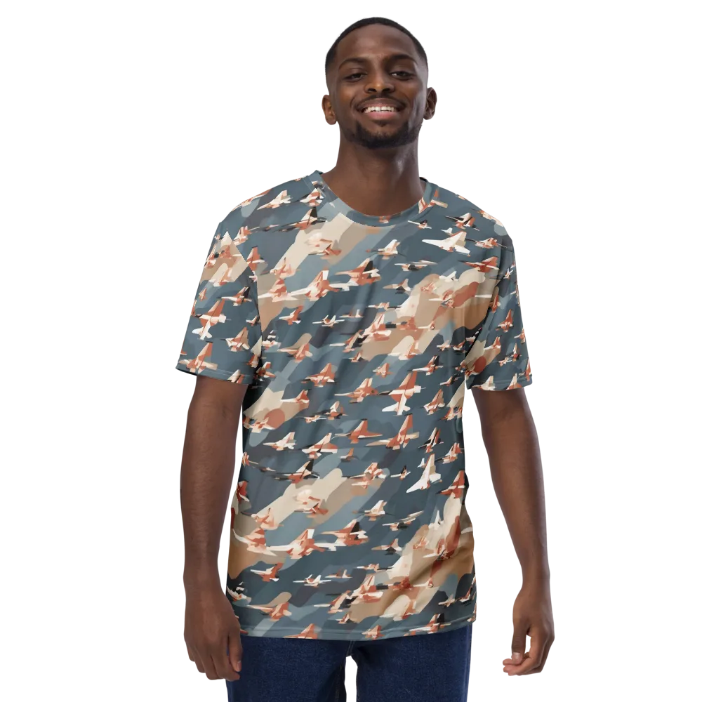 Jetstream Garden on Men's Crew Neck T-Shirt — Front