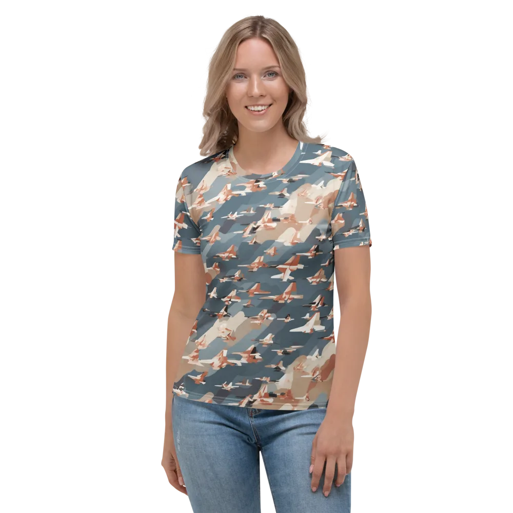 Jetstream Garden on Women's Crew Neck T-Shirt — Front