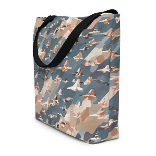 Jetstream Garden on a Large Tote Bag W/ Pocket