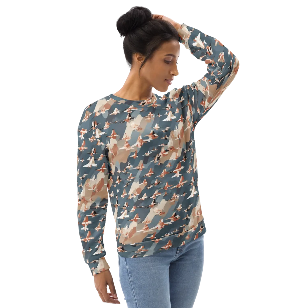 Jetstream Garden on Sweatshirt — Right Front