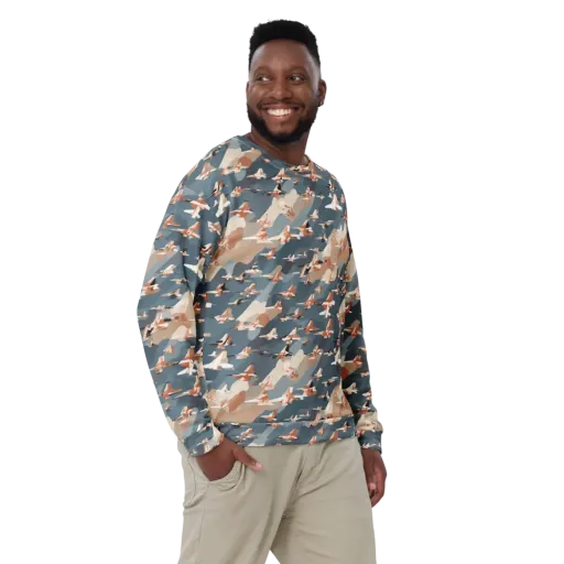 Jetstream Garden on a Sweatshirt