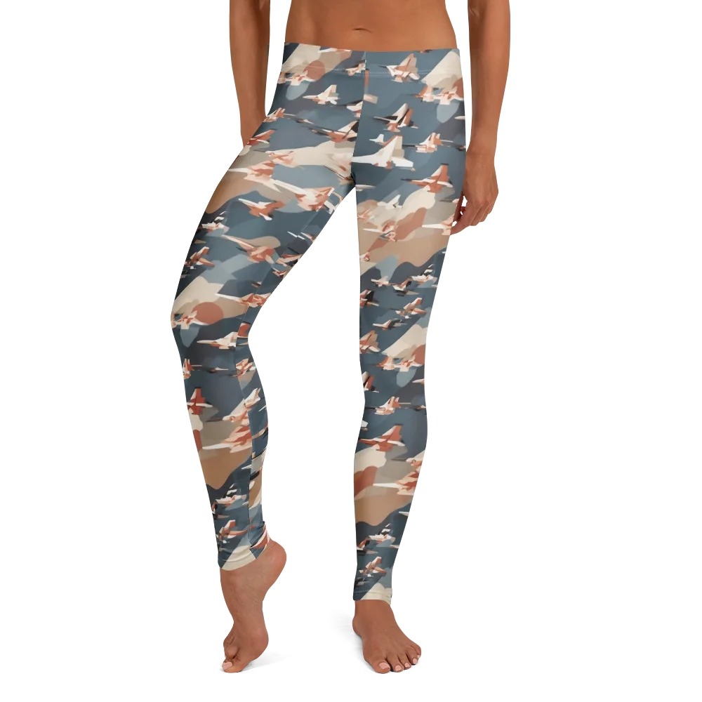 Jetstream Garden on Leggings — Front
