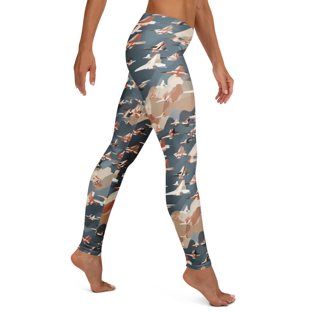 Jetstream Garden on Leggings — Right