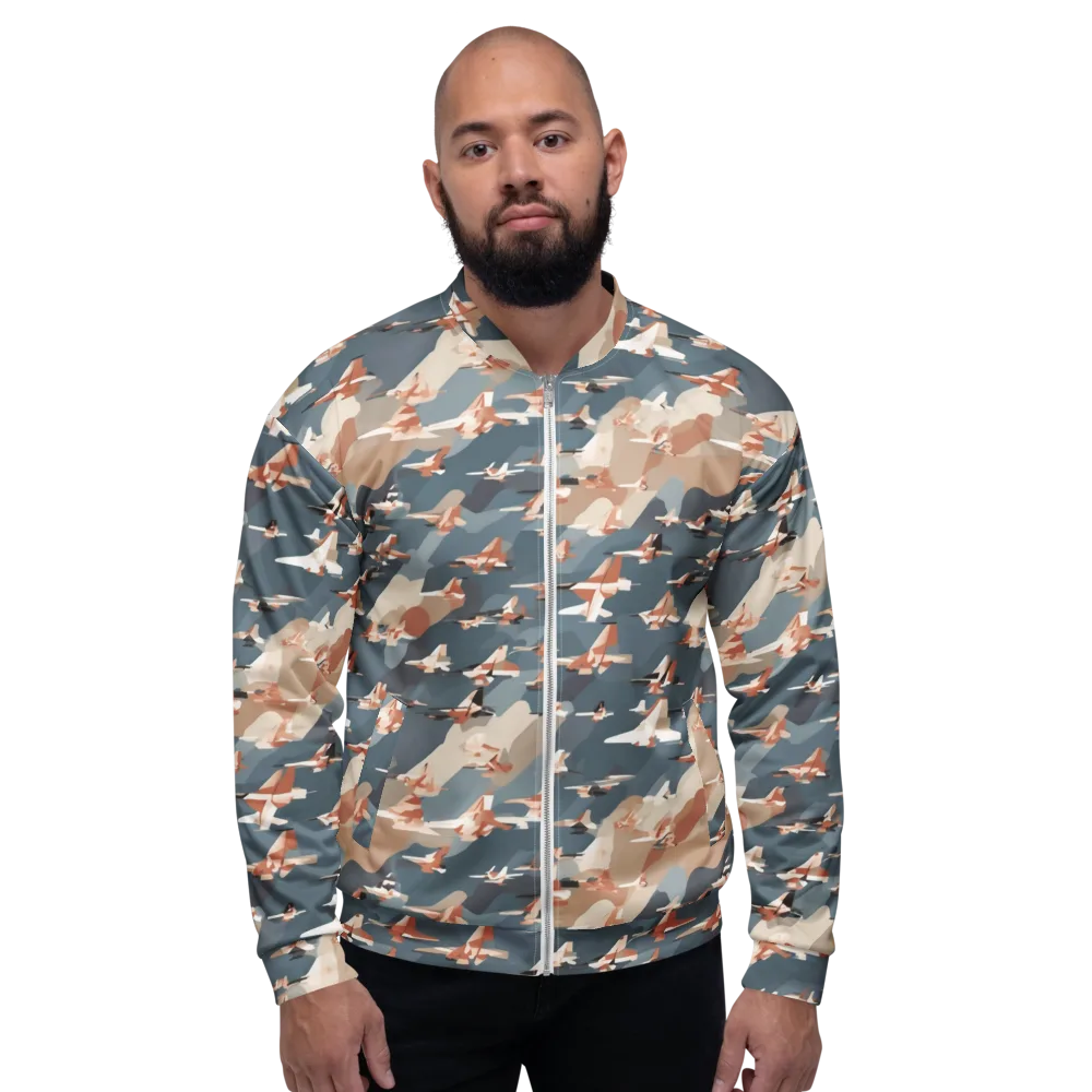Jetstream Garden on Bomber Jacket — Front