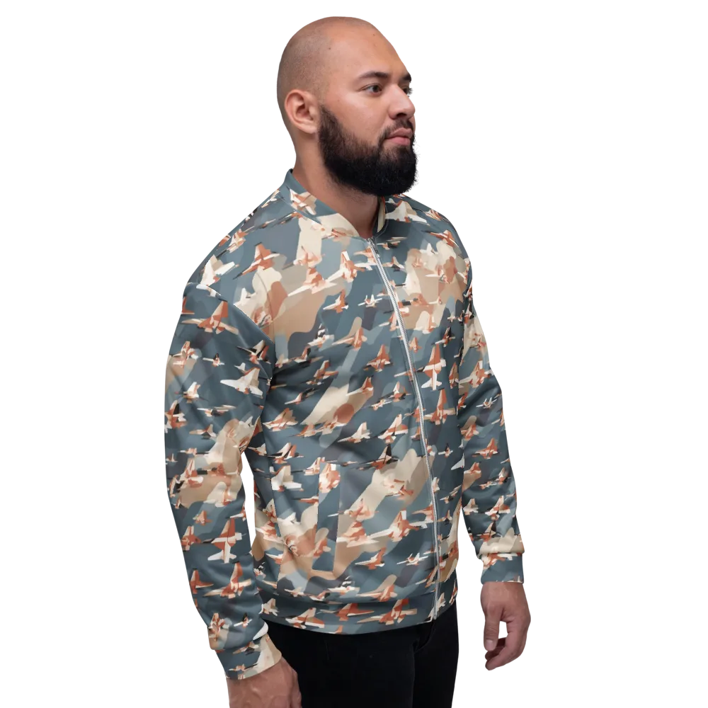 Jetstream Garden on Bomber Jacket — Right