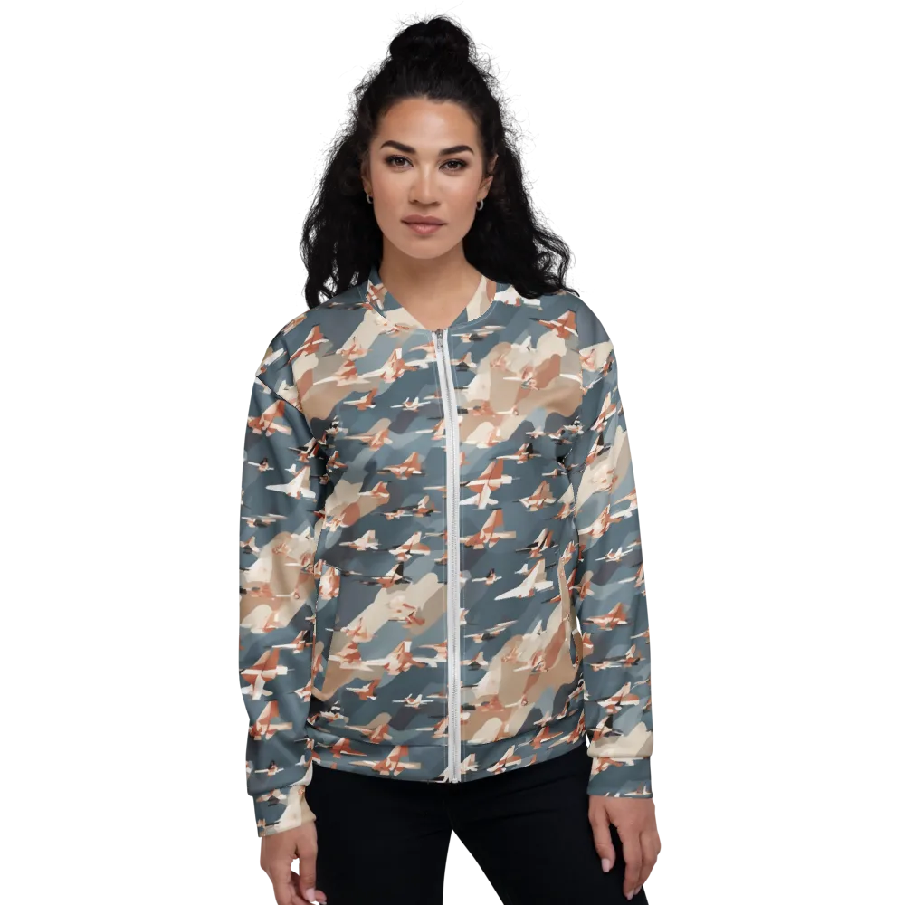 Jetstream Garden on Bomber Jacket — Front
