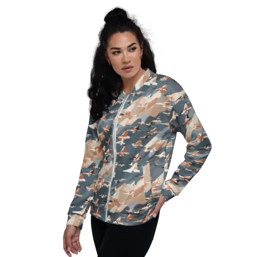 Jetstream Garden on a Bomber Jacket