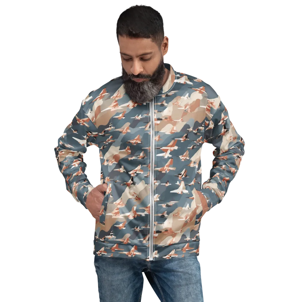 Jetstream Garden on Bomber Jacket — Front
