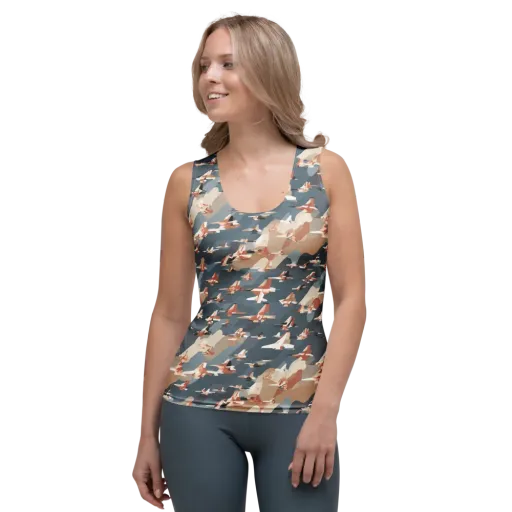 Jetstream Garden on a Women's Tank Top