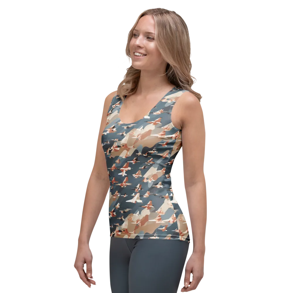 Jetstream Garden on Women's Tank Top — Left Front