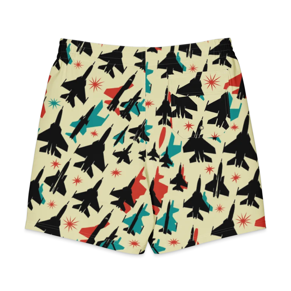 Jetstream Pop on Men's Board Shorts — Back