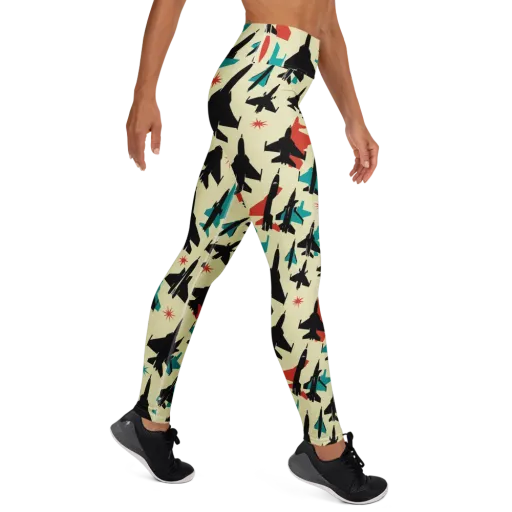 Jetstream Pop on a Yoga Leggings